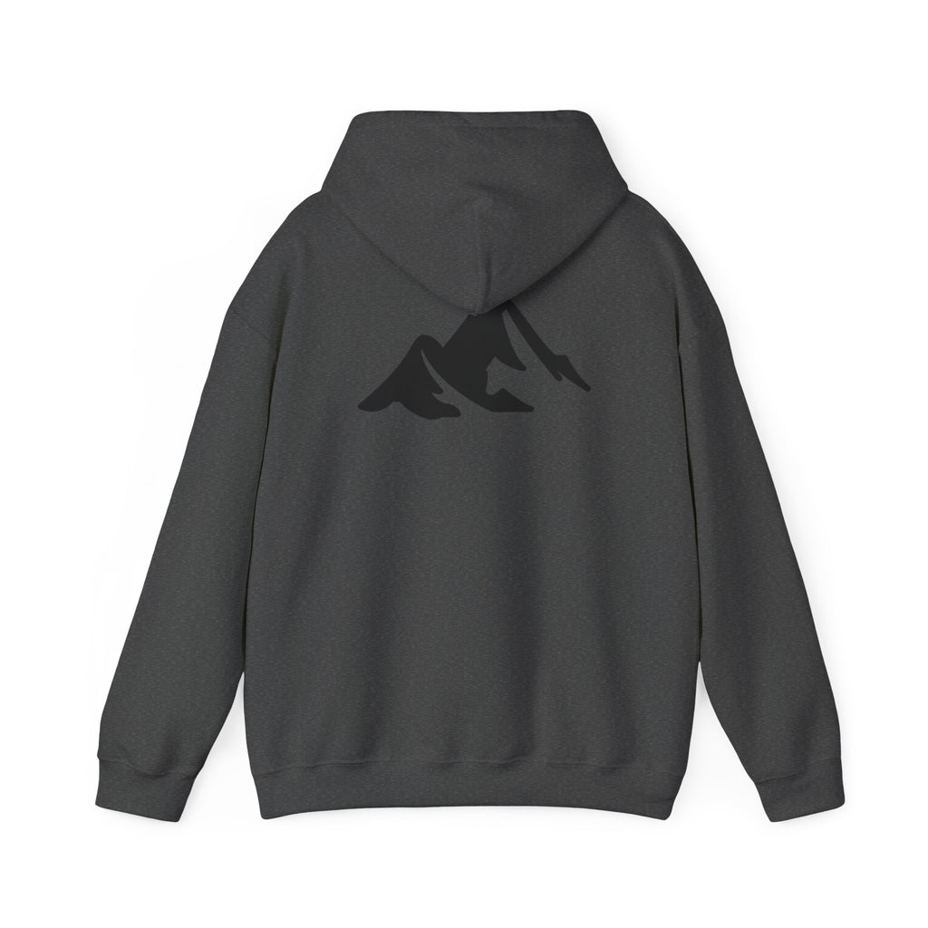 Hoodie — Shadow Supply Retro Logo Hoodie with Mountain Back Graphic