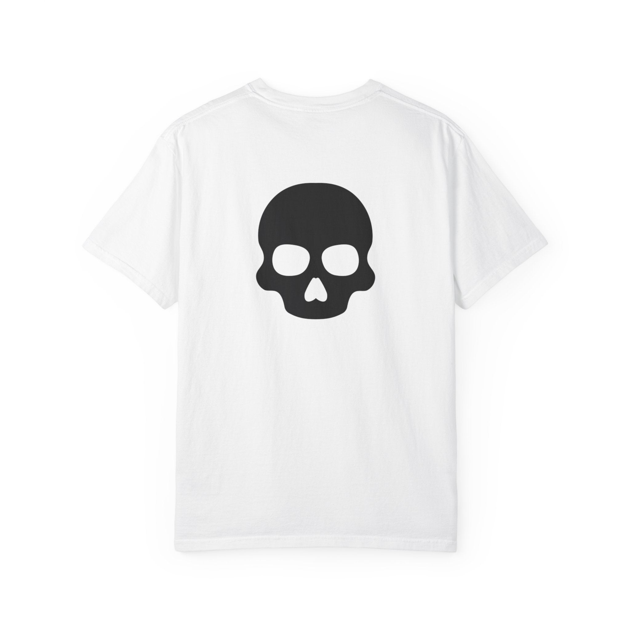 Shadow Supply Logo T-Shirt – Retro Racing Graphic Tee with Back Skull