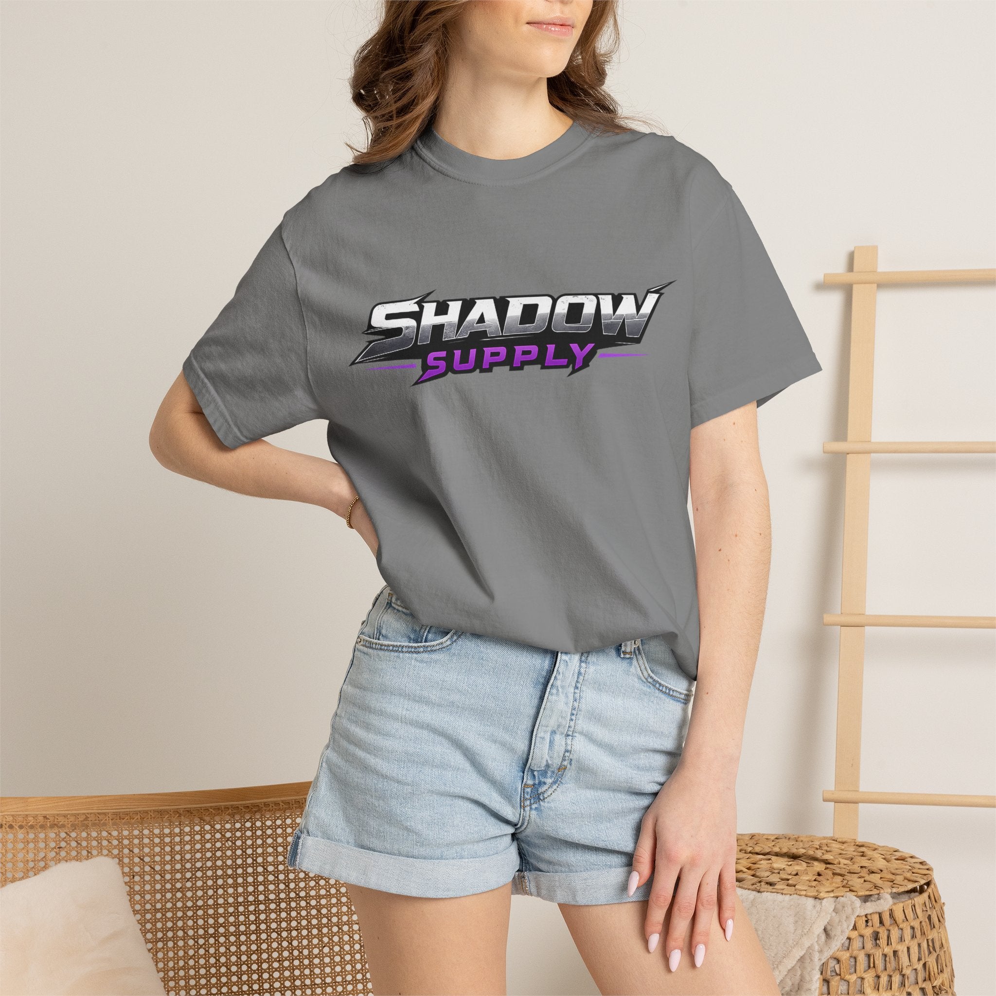 Shadow Supply Raven Logo T-Shirt — Retro Racing Style Graphic Tee