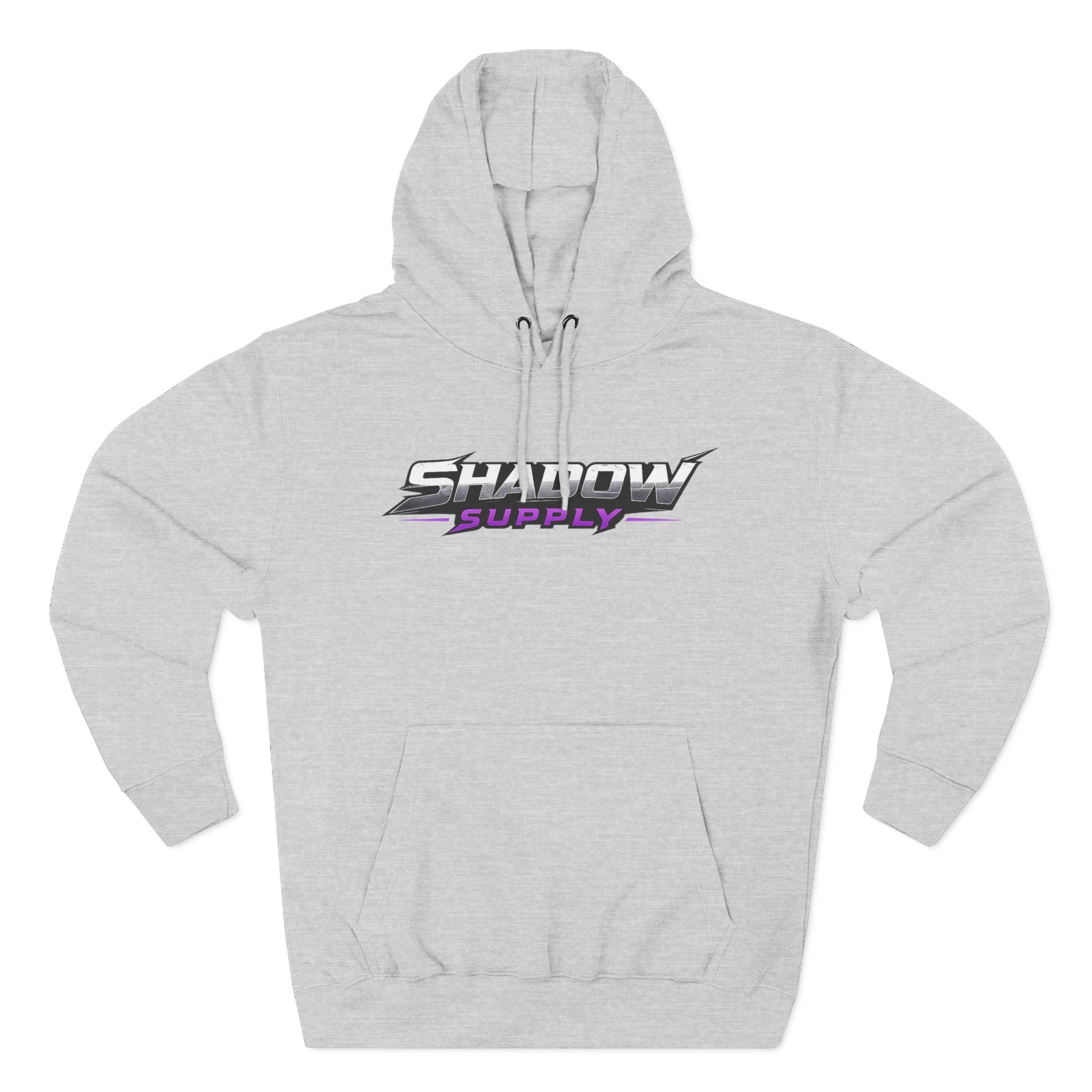 Shadow Supply Fleece Hoodie – Minimal Raven Logo Pullover