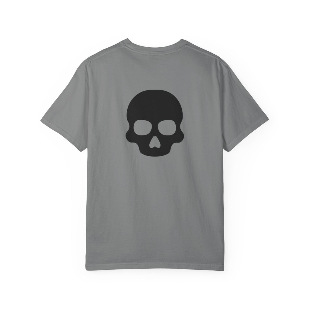 Shadow Supply Logo T-Shirt – Retro Racing Graphic Tee with Back Skull