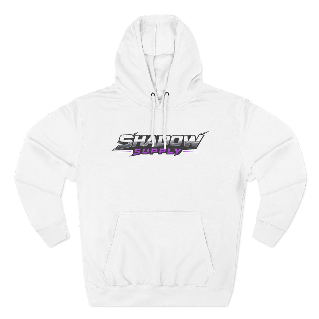 Shadow Supply Fleece Hoodie – Minimal Raven Logo Pullover
