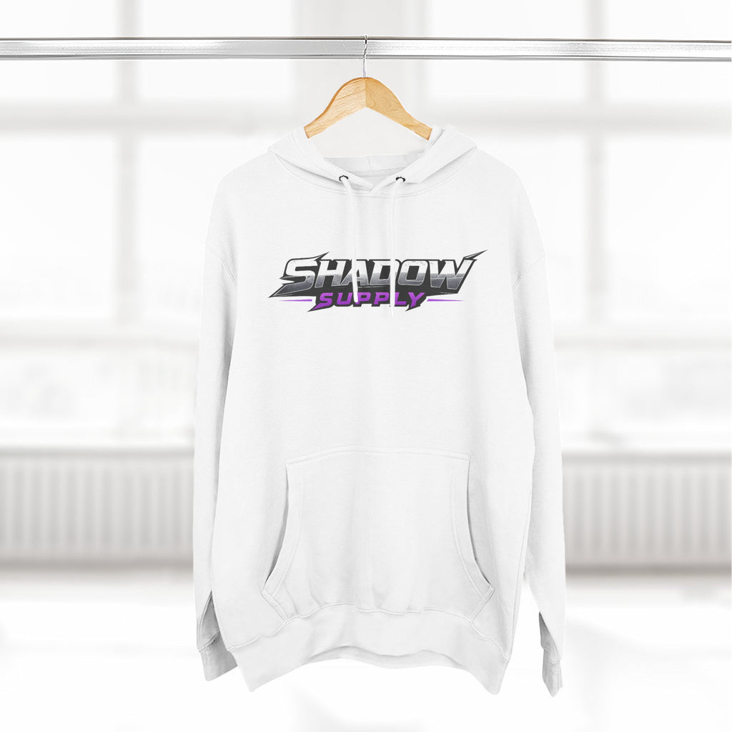 Shadow Supply Fleece Hoodie – Minimal Raven Logo Pullover