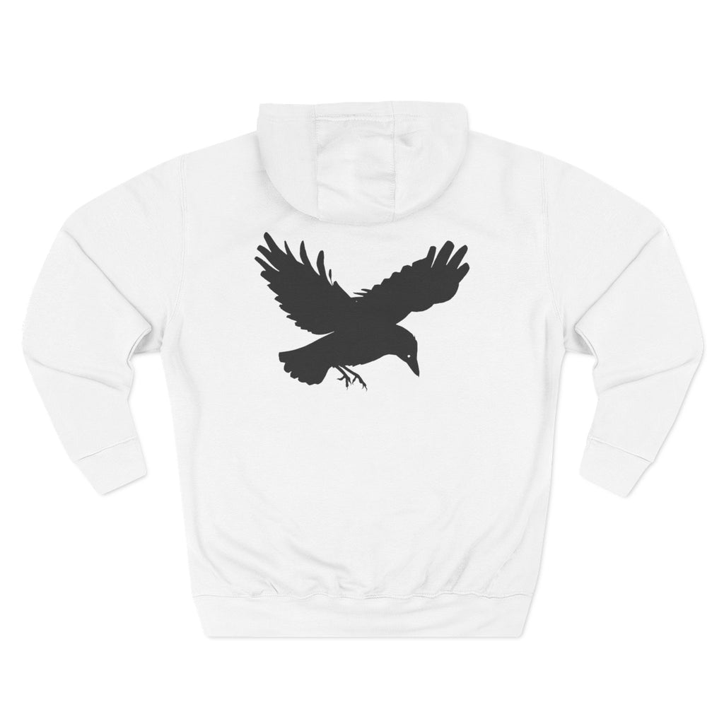 Shadow Supply Fleece Hoodie – Minimal Raven Logo Pullover