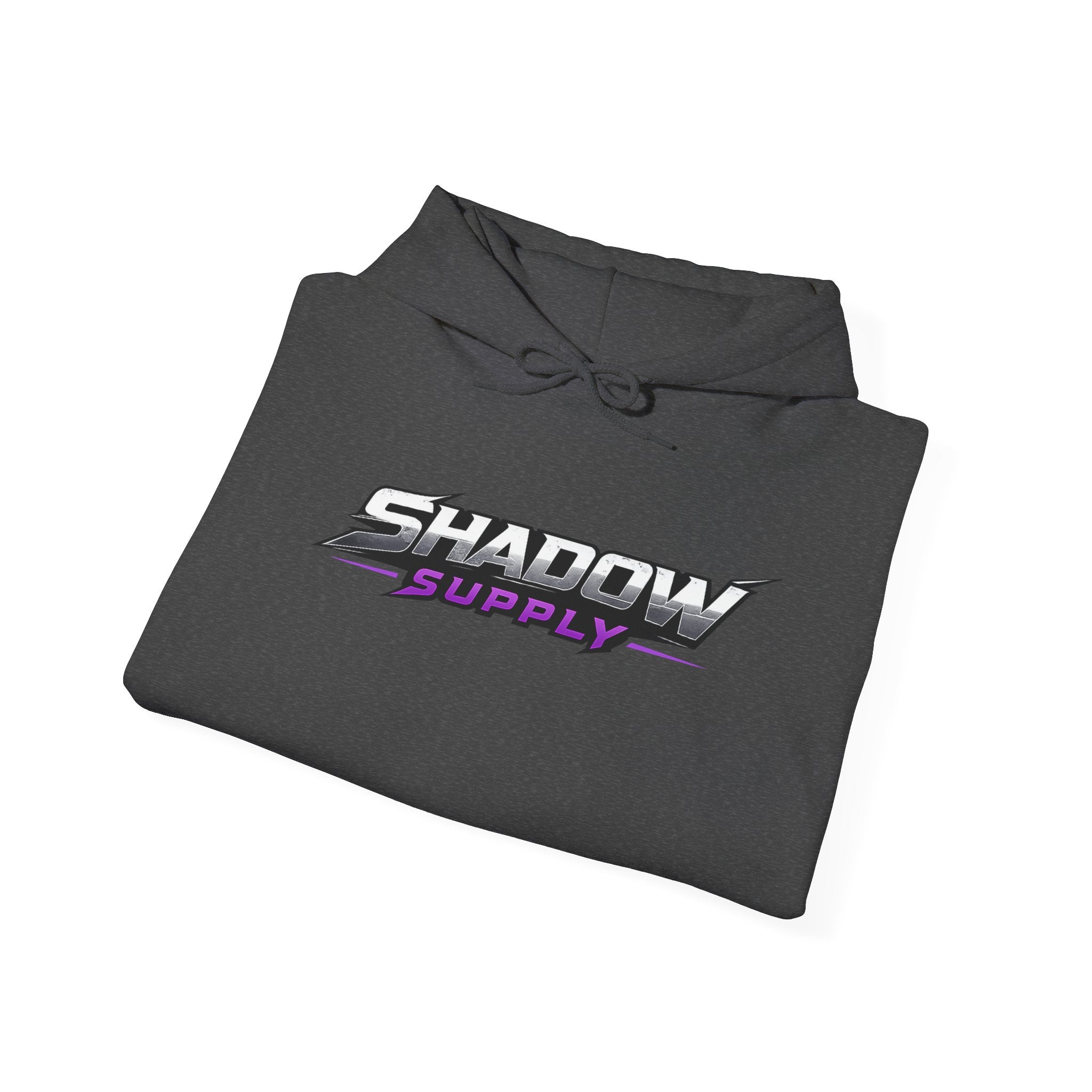 Hoodie — Shadow Supply Logo Hoodie with Skull Back Graphic