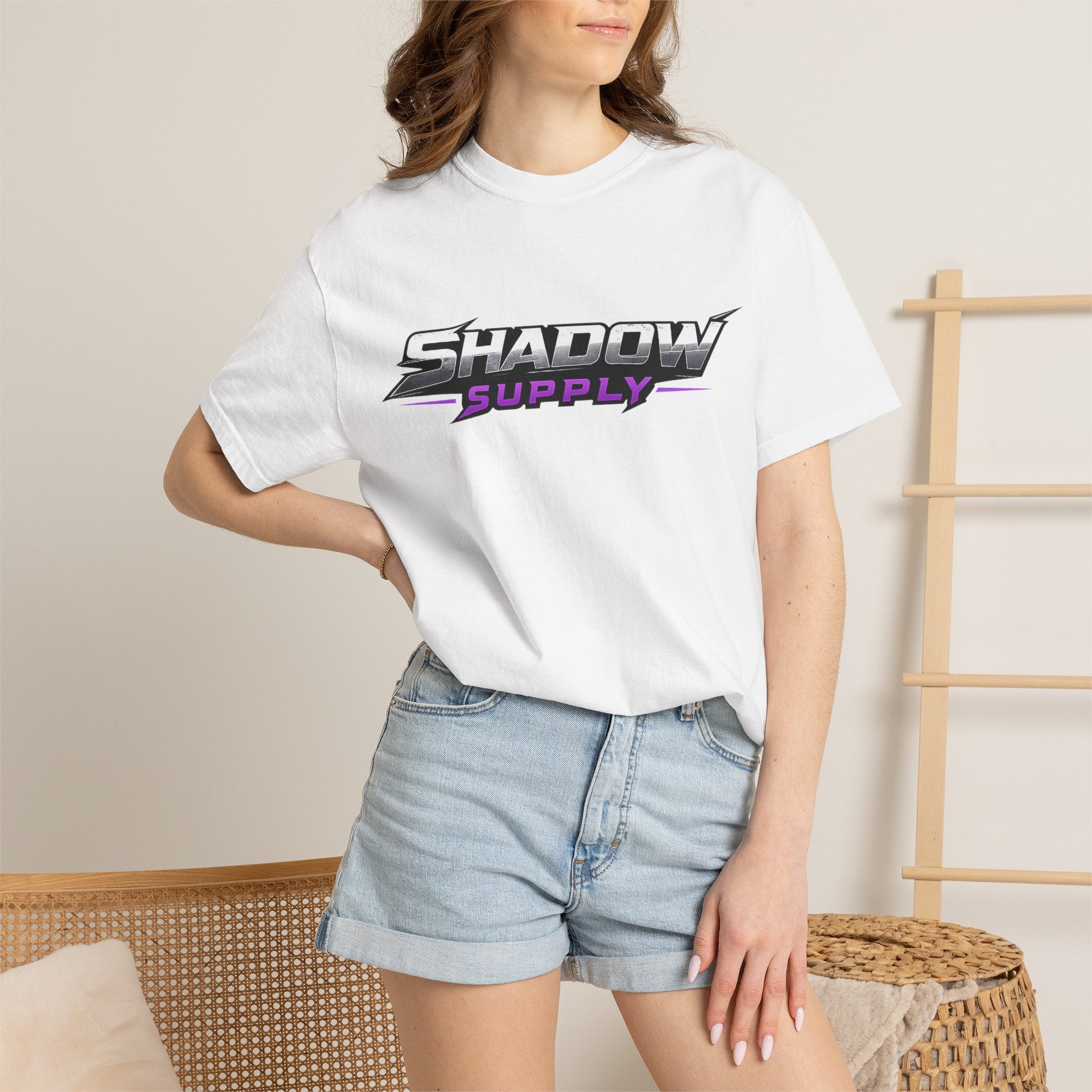 Shadow Supply Raven Logo T-Shirt — Retro Racing Style Graphic Tee