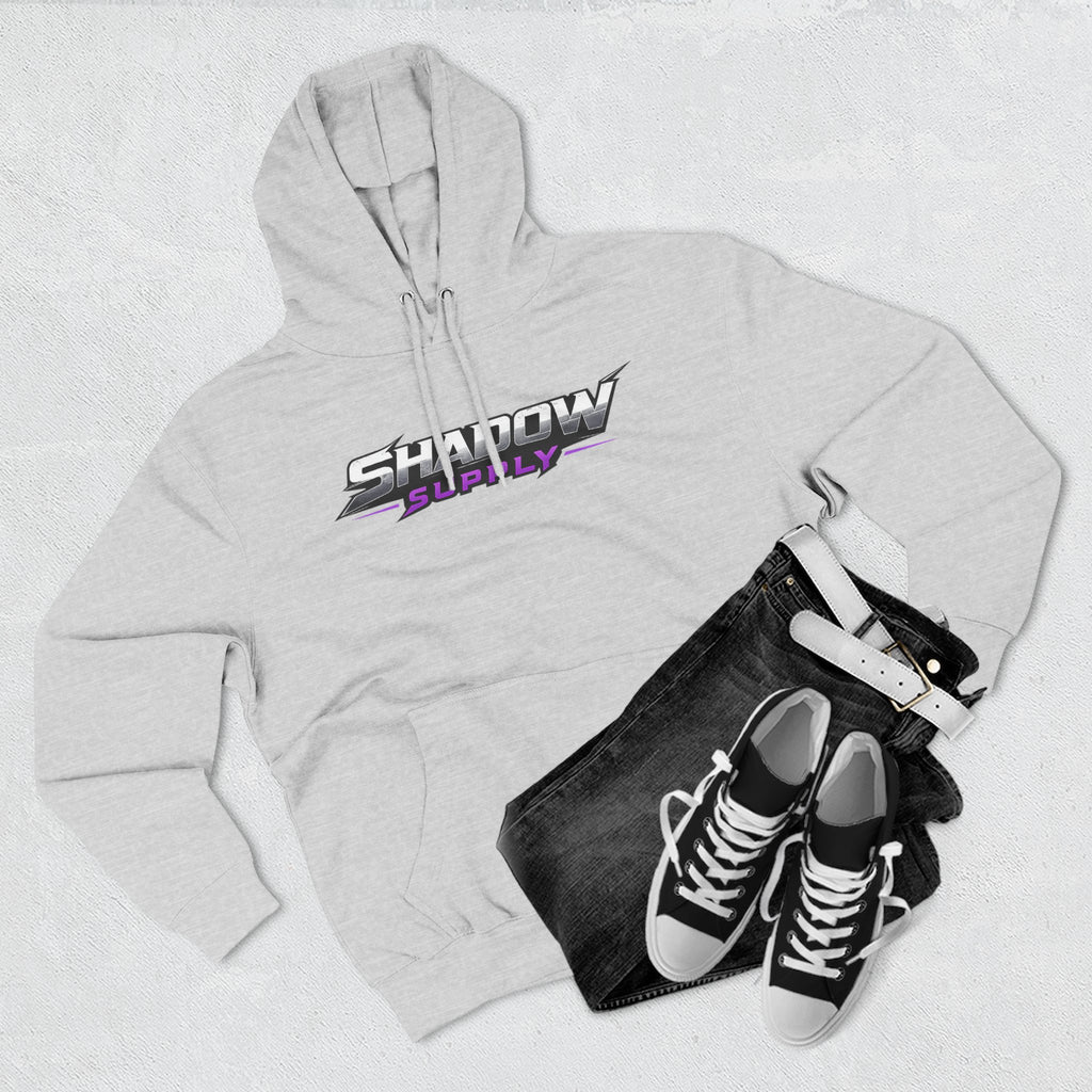 Shadow Supply Fleece Hoodie – Minimal Raven Logo Pullover