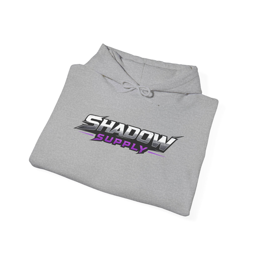Hoodie — Shadow Supply Logo Hoodie with Skull Back Graphic