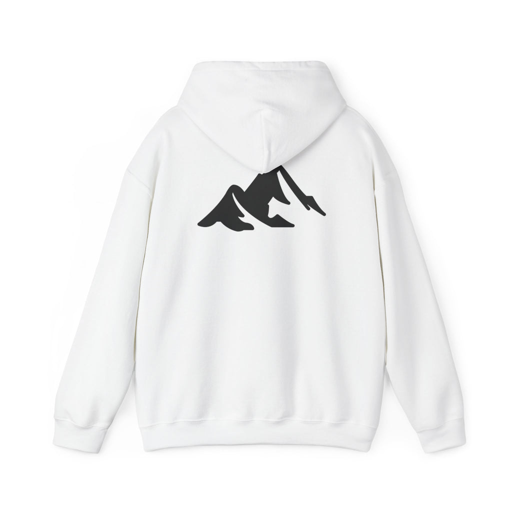 Hoodie — Shadow Supply Retro Logo Hoodie with Mountain Back Graphic